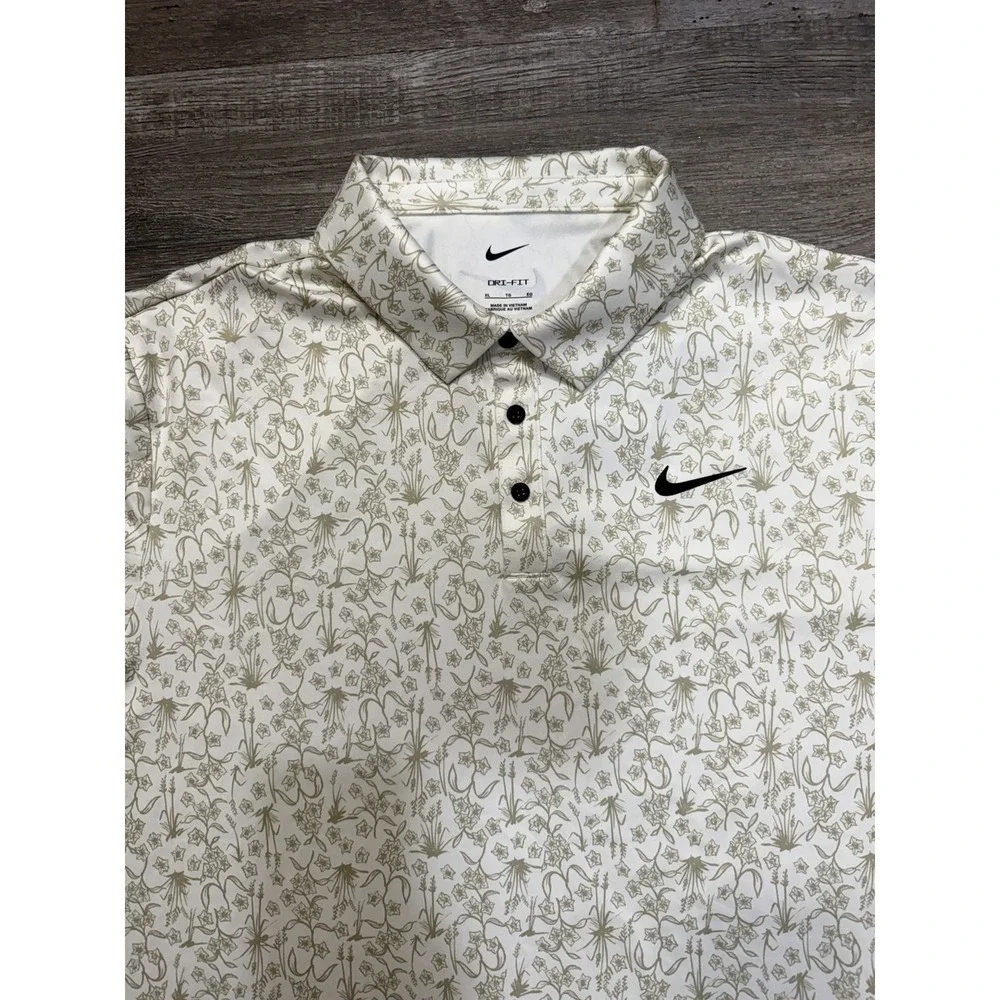 Nike Tour Dri-Fit Golf Polo Shirt Floral AOP Men's Size XXL HM5794-110